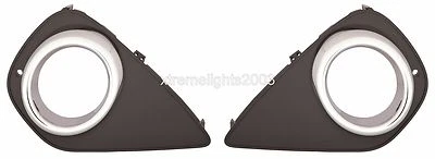 TOYOTA YARIS HATCHBACK 2015-2016 IZQUIERDA DERECHA LUZ ANTINIEBLA CUBIERTA MOLDURA PARACHOQUES PAR Foto 1 de 3