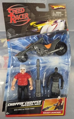 Hot Wheels Speed Racer Choppin Chopper Cycle With Pops Racer & Ninja Figures - Image 1 of 4