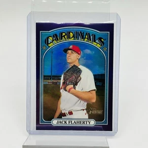 2021 Topps Heritage - Ryan Flaherty #454 Purple Refractor St Louis Cardinals - Bild 1 von 2