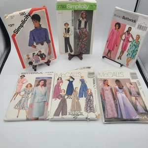 Konvolut 6 Vintage Damen Schnittmuster ungeschnitten 70er 80er 90er - Bild 1 von 7