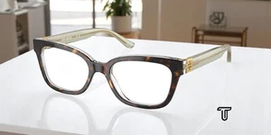 TORY BURCH TY2084 1560 Crystal Tortoise Demo Lens 52 mm Women's Eyeglasses - Picture 1 of 7