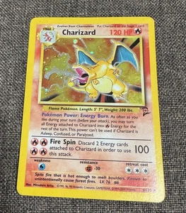 Charizard Pokémon TCG Base Set II #4 Holo Rare Card 4/130 - Picture 1 of 5
