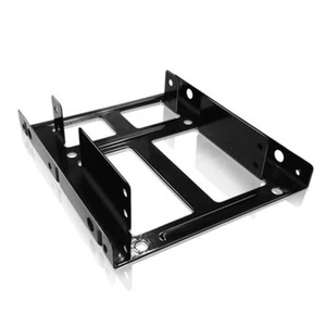 ICY BOX IB-AC643 Einbaurahmen 2x 2,5" SSD/HDD in 3,5" Schacht Metall Schwarz - Bild 1 von 4
