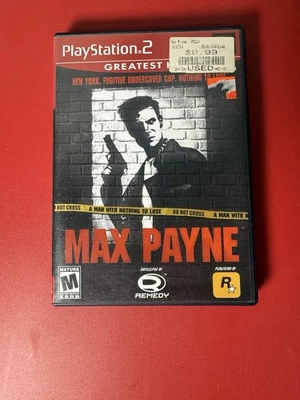 Max Payne PS2 CIB Sony PlayStation 2 2001 Complete with Manual - Image 1 of 3