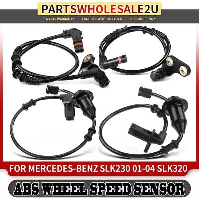4x Sensor de velocidad de rueda ABS delantero y trasero para Mercedes-Benz SLK230 SLK32 AMG SLK320 Foto 1 de 4
