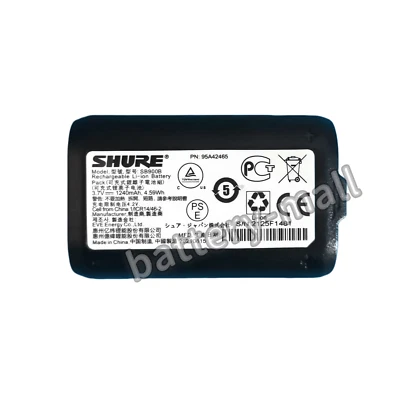 New AD1 AD2 AD3 ULX-D QLX-D PSM 300 900 1000 - SB900 SB900B Battery for Shure - Image 1 of 4