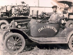 East Texas Oil Field 1920s Halliburton POSTER 24 X 18 Inches Wall Art - Picture 1 of 2