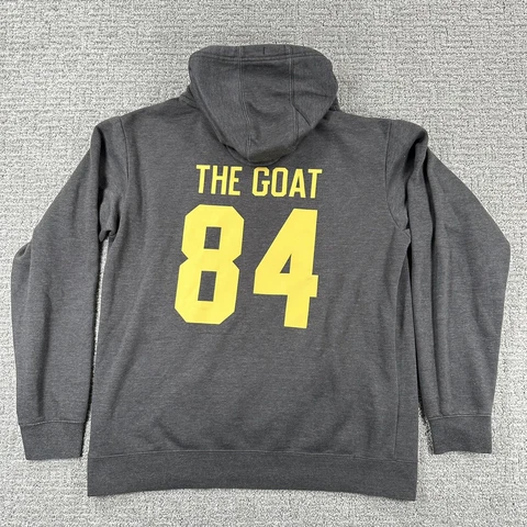 Minnesota Vikings Sweatshirt Large L Grey  Hoodie Logo Randy Moss 84 GOAT  Mens Cover