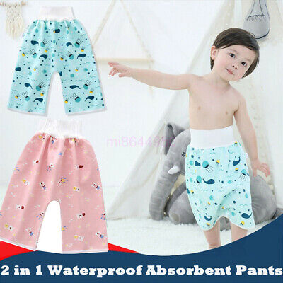 2 In 1 Comfy Baby Toddler Children Diaper Skirt Shorts Waterproof Absorbent Pant • 24.18$