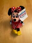 Vintage Disney Store Exclusive Mini Bean Bag Minnie Mouse w/ Red Polka Dot Dress