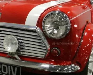 2x Scheinwerfer Austin Mini Cooper MG Rover MK1- MK6 EU Clubman Morris E-Prüfzei - Bild 1 von 3
