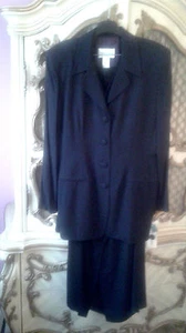 Danny & Nicole of New York Black  4 Piece Woman Suit SZ 16 - Picture 1 of 6