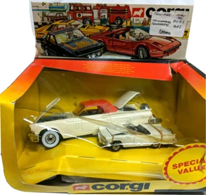 Corgi Ford Thunderbird Car 1957 Twin Pack W/ Box Big & Small #801 Great Britain - Picture 1 of 7