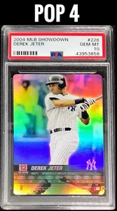 Derek Jeter 2004 MLB Showdown #228 SP Foil PSA 10 Gem Mint MLB Yankees HOF Pop 4 - Picture 1 of 5