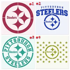 Pittsburgh Steelers Stencil – Reusable Mylar 10 Mil – Football Craft Template - Picture 1 of 8