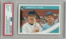 GEORGE BRETT WADE BOGGS 2018 PANINI DONRUSS BASEBALL CARD #219 PSA 10 GM MINT