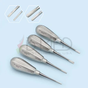 Juego de elevadores dentales luxantes rectos 2 mm 3 mm 4 mm 5 mm PDL extracción dental - Imagen 1 de 6