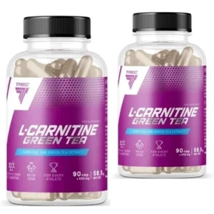 Trec Nutrition L-CARNITINE & GREEN TEA 2 x 90 caps. FAT BURNER, REDUCTION - Picture 1 of 3