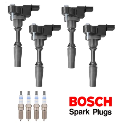 4x Bobina de Ignição e 4x Vela de Ignição Bosch Iridium para 2013-2021 Camaro Malibu ATS - Imagem 1 de 4