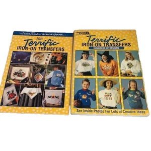 Terrific Iron-On Transfers & Creative Workbk Gerri Sorkin Leisure Arts VTG 1994 - Picture 1 of 22