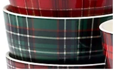 Сертифицированная международная рождественская клетчатая чаша для мороженого 5,5 дюйма. НОВЫЙ - Изображение 1 из 1