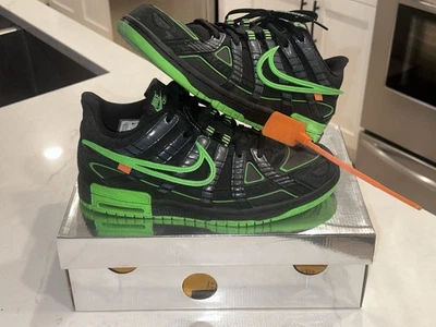 Nike Air Rubber Dunk x Off-White Green Strike Size 10.5 - Image 1 of 4