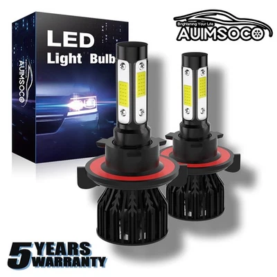 For Hummer H3T 2010 9008 LED Xenon Headlight Lamp Bulbs Replacement White Kit A+ - Image 1 of 4