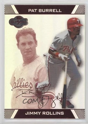 2007 Topps Co-Signers Hyper Silver/Red /75 Jimmy Rollins Pat Burrell #42 - Image 1 of 2