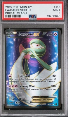 PSA 9 Gardevoir EX 155/160 XY Primal Clash 2015 Pokemon Card Full Art Holo Foil - Image 1 of 2