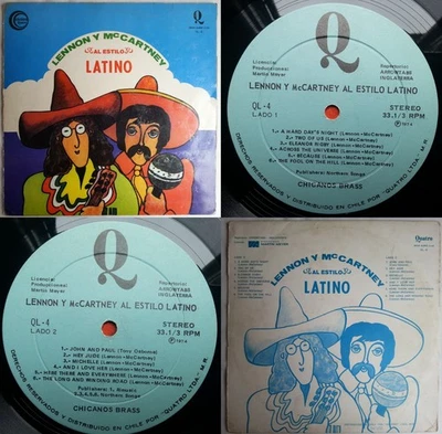 TONY OSBORNE LENNON & McCARTNEY (THE BEATLES) GO LATIN 1974 MEGARARE CHILEAN PRS - Image 1 of 4