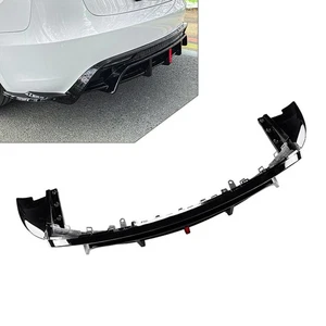 Für Tesla Model 3 2023–25 Schwarz Heckstoßstangenschutz, Splitter, Spoilerlippe - Picture 1 of 10