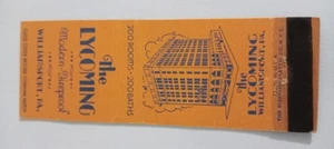 Lycoming Hotel Williamsport Pa Matchcover Lot 620 - Picture 1 of 1
