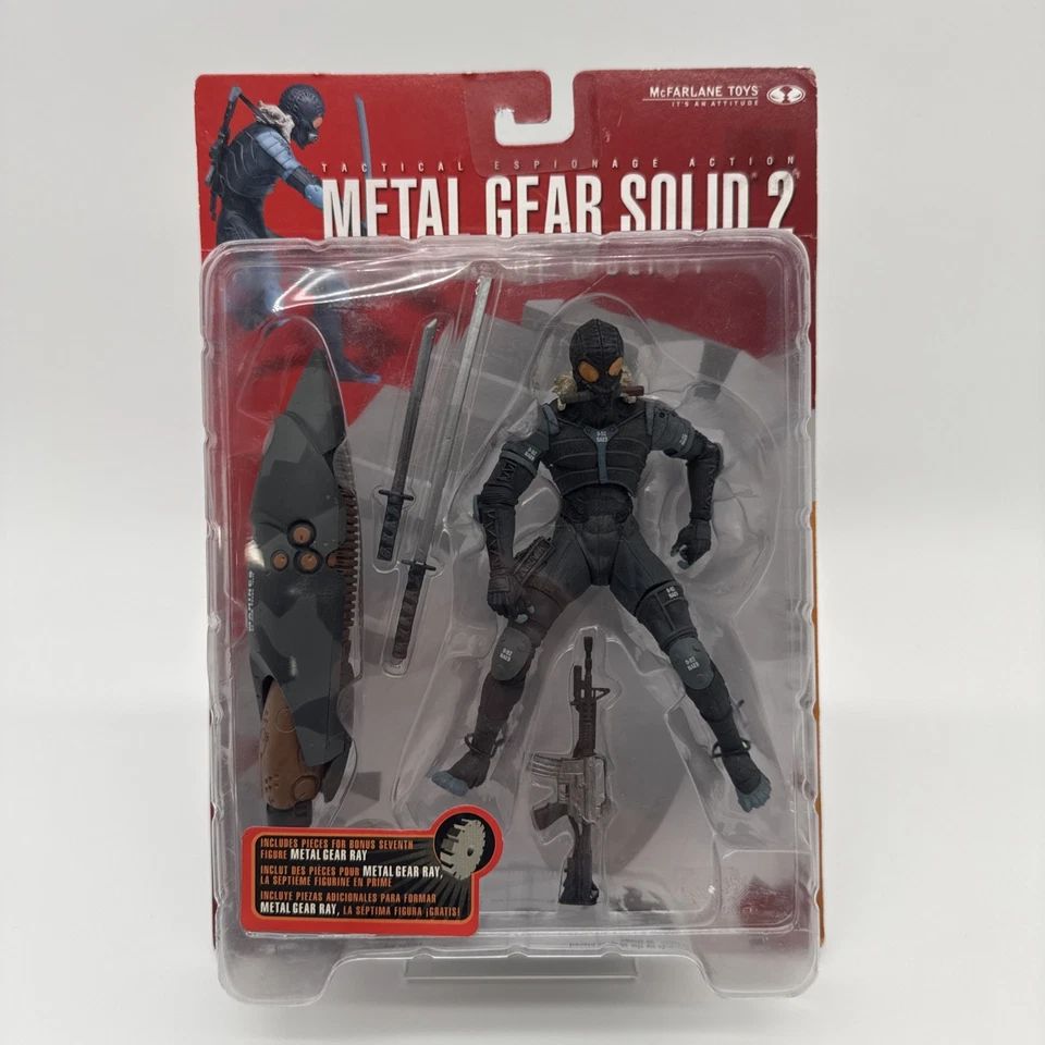 Metal Gear Solid 2 Sons of Liberty Raiden Action Figure McFarlane Toys 2001