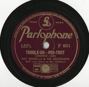 NAT GONELLA & HIS GEORGIANS 78 - TOODLE-OO - TAKE ANOTHER GUESS - EX CONDITION - Picture 1 of 3