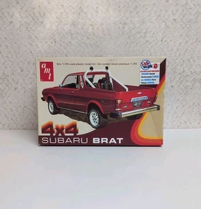 AMT SUBARU BRAT 4X4 PICKUP 1/25 SCALE MODEL KIT NEVER ASSEMBLED OPEN BOX - Picture 1 of 21