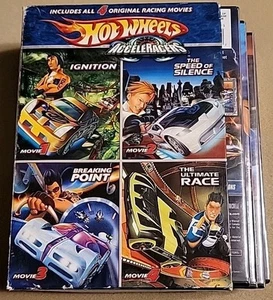 Hot Wheels AcceleRacers Boxed Set (DVD, 2006, 4-Disc, 4-Film Box Set) OOP RARE - Picture 1 of 8