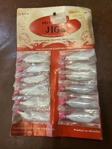 Vintage Hi-Land Jigs Store Displays 1 Karte à 12 New Old Stock 1/4 Oz - Bild 1 von 4
