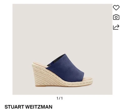 Stuart Weitzman Mykonos  Espadrille Sandals, Size 8.5 Platform Slides New - Image 1 of 4