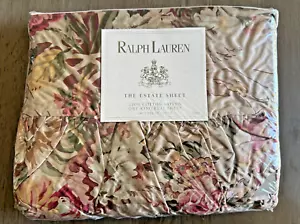 Ralph Lauren Guinevere Aragon Medieval Floral Flat Sheet (Cal) King NEW - Picture 1 of 2