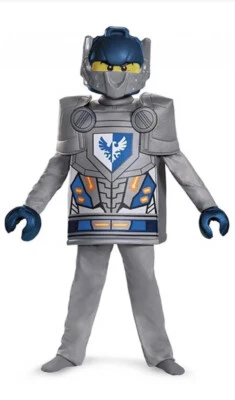 Disfraz Niños Niño Lego Nexo Caballeros Arcilla Azul De Lujo Disfraz Niño Talla 4-6 Foto 1 de 4