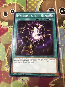 Yugioh! 1x Mano Izquierda del Mago - MACR-EN050 - Común - 1ª Edición Casi Como Nueva - Imagen 1 de 1