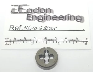 M6 x 0.5mm Metric Fine Button Die, HSS. By top brands. - Picture 1 of 2