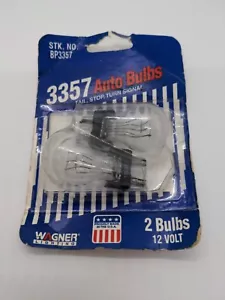 NEW (QTY2) Wagner Lighting BP3357 Stop/Tail/Signal lamp/12V bulbs/2pack - Picture 1 of 2