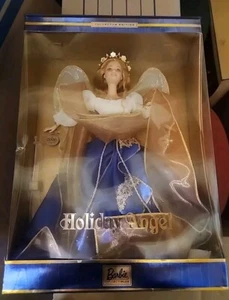 Barbie Doll 2000 Holiday Angel Collector Edition Mattel #28080 NOS Blue - Picture 1 of 2