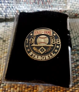 Willie Stargell 1988 Baseball HOF Induction Press Pin, Program & 4 Newsletters - Picture 1 of 7