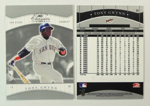 TONY GWYNN 2001 Donruss Classics Card #24