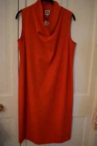 Anne Klein Red Sleeveless Midi Dress – NWT – Medium - $99 - Picture 1 of 7