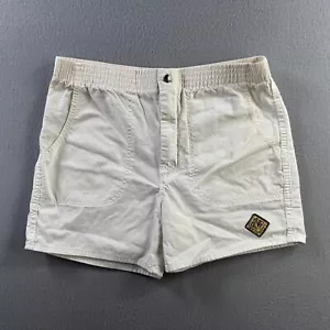 Vintage OP Shorts Mens Medium 34 White Cotton 90s Surf Beach Skater SEE DETAILS - Picture 1 of 12
