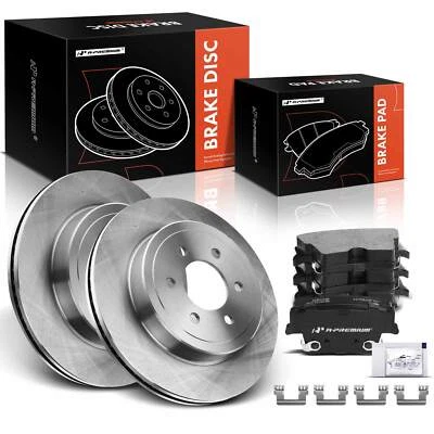 Rotores de freno de disco y pastillas de freno traseras de cerámica para Chrysler 300 05-20 Dodge Charger Foto 1 de 4