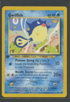 Qwilfish 1. Edition | Neo Revelation 49/64 | Pokemon Karte EN NM Baldorfish - Bild 1 von 3